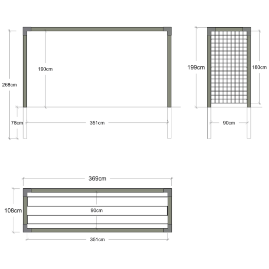 Plus cubic tørrestativ sort