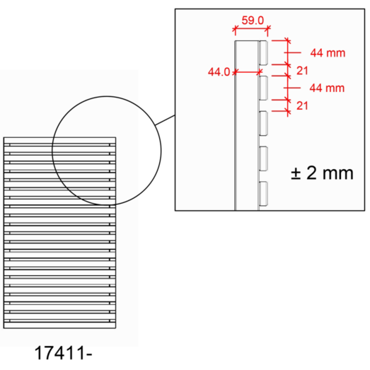 Plus Tokyo hegn 83 cm sort