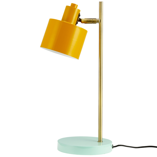 Dyberg Larsen Ocean bordlampe tyrkis/karry/messing