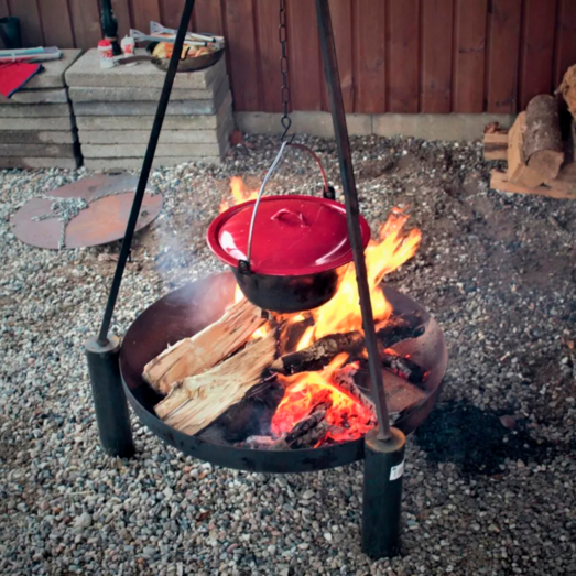 Bon-Fire gryde med låg, 8 liter