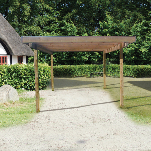 Harald carport 320x488 cm - m/plast trapeztag