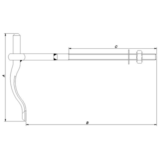 PN skruestabel 198x270 mm m/19 mm tap varmforz.