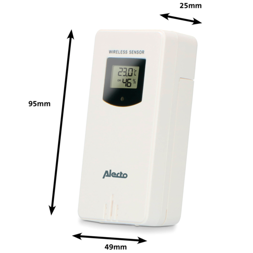 Alecto WS-150 vejrstation med trådløs sensor bambus