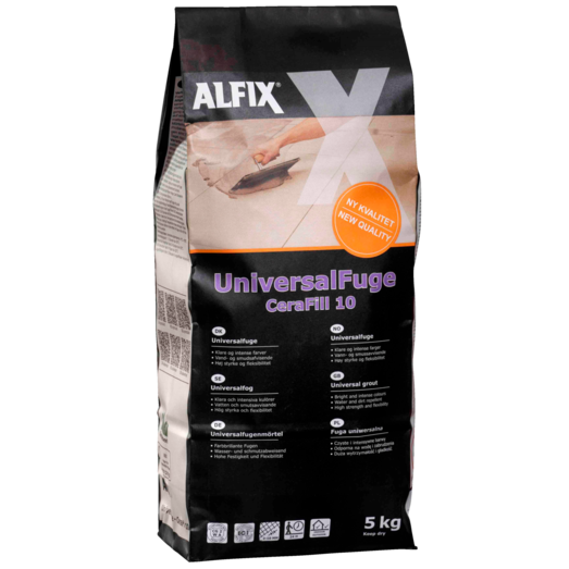 Alfix CeraFill 10 Colour flisefuge 5 kg stålgrå