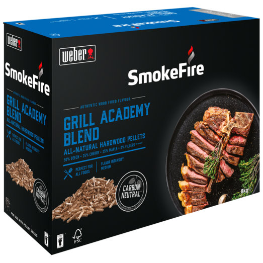 Weber SmokeFire træpiller Academy-blanding 8 kg