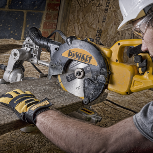 DeWALT DWS773 kap-/geringssav 1300 W Ø216 mm m/udtræk