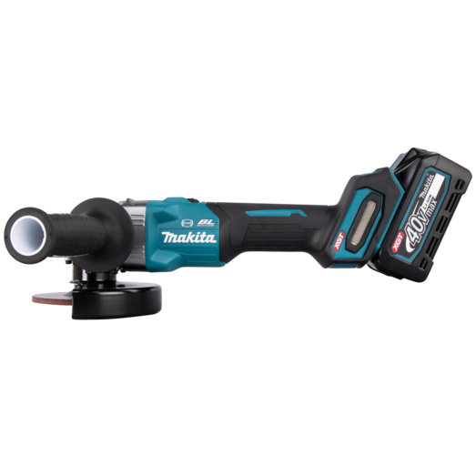 Makita GA005GM201 XGT 40V vinkelsliber 4.0 Ah batteri og lader