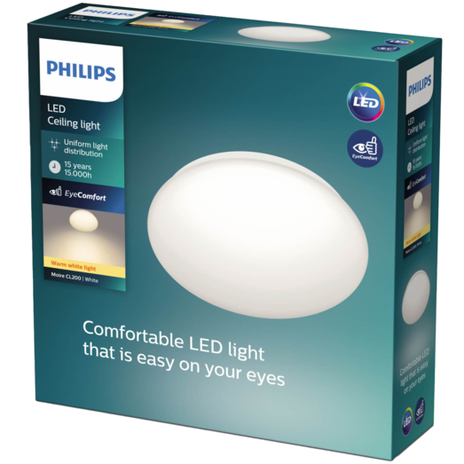 Philips Moire plafond 6W hvid