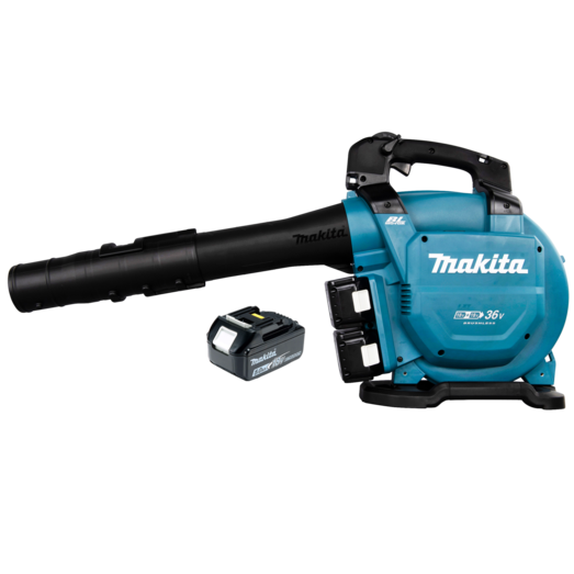 Makita DUB363PT2V 18V LXT løvsuger og blæser 2x5.0 Ah batterier og lader