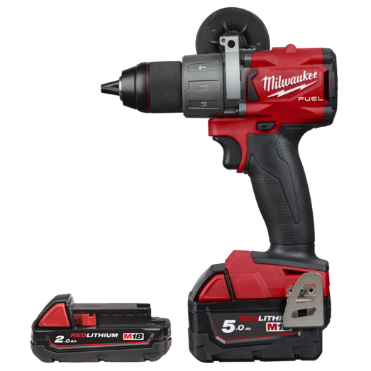 Milwaukee M18™ DAV-FPD2-522X FUEL™ slagboremaskine 1x5.0+1x2.0 Ah batterier og lader