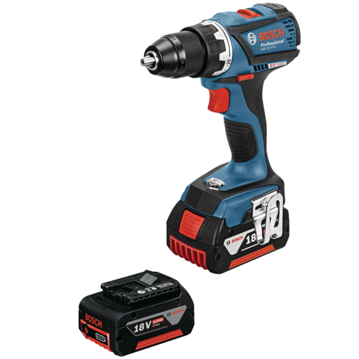 Bosch GSR 18V-EC bore/skruemaskine 2x5,0 Ah i L-BOXX