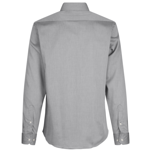 ID Seven Seas Fine Twill modern fit skjorte herre silver grey