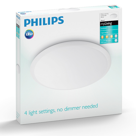 Philips Wawel plafond 20W hvid