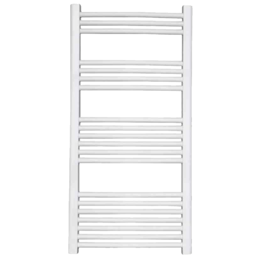 Håndklædetørrer i buet design 600x1200 mm hvid