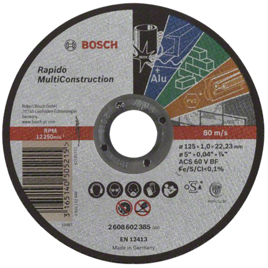 Bosch Skæreskive Universal Ø125x1x22,23 mm